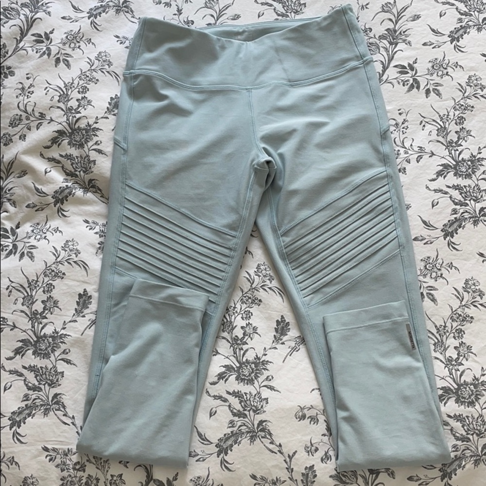 tiffany blue full length leggings